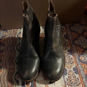 Bed Stu Black Heeled Boots